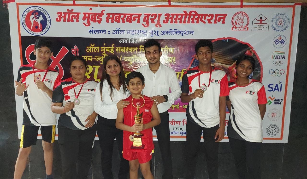 मुंबई उपनगर में आयोजित वुशु टूर्नामेंट में एफ.पी.आई एथलीटों का उत्कृष्ट प्रदर्शन