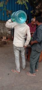 Buying water from Shop 